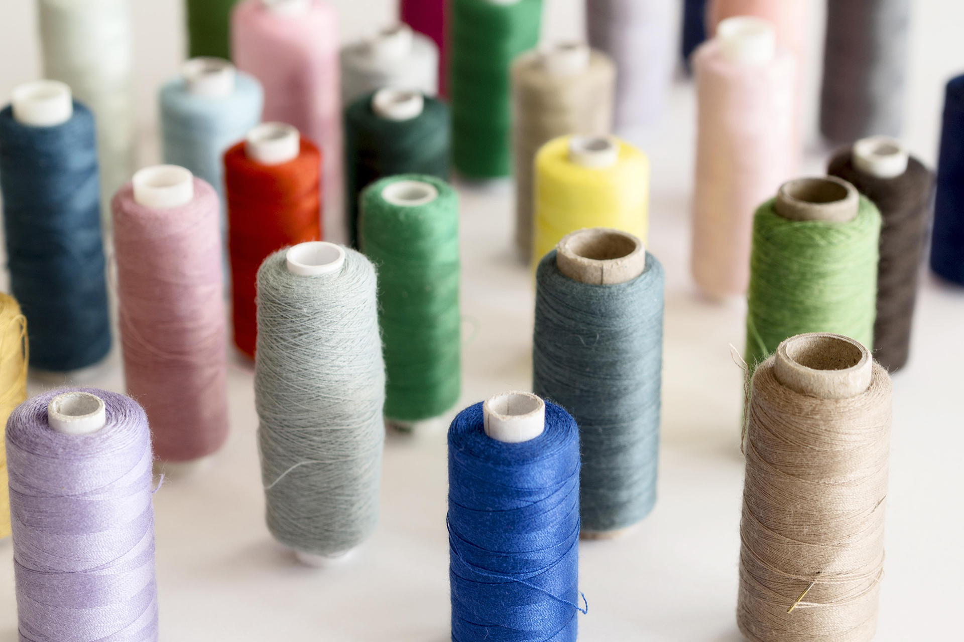 high-angle-colorful-thread-rolls